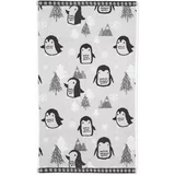 Catherine Lansfield Svijetlo sivi pamučan ručnik 70x120 cm Cosy Penguin –