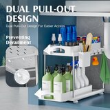 VERIFOST 2x Organizator za prostor pod koritom z izvlečnima predaloma | Shoptok.si