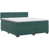  Boxspring krevet s madracem Tamnozelena 140 x 200 cm Baršun | shoptok.hr