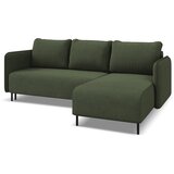 Makamii zelena raztegljiva/s prostorom za shranjevanje kotna sedežna garnitura (desni kot) luana – | Shoptok.si