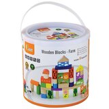 Viga Kocke v vedru Kmetija, 50 kosov | Shoptok.si