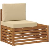  Set vanjskih sofa s jastukom Prirodna i bež 59 x 59 x 37 cm | shoptok.hr