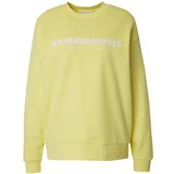 ARMEDANGELS Sweater majica 'ARIN' limeta zelena / bijela