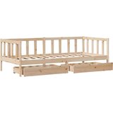 vidaXL Dnevni krevet s ladicama bez madraca 80x200 cm masivno drvo | shoptok.hr