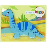  Drvena slagalica Dinosaur Brachiosaurus - plava | shoptok.hr