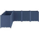  Vrtna sadilica plava siva 160 x 160 x 53 cm PP | shoptok.hr