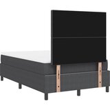  LED Box Spring Krevet Tamno siva i bijela 120 x 200 cm | shoptok.hr