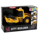  Road Roller Construction Vehicle Rotating Roller Lights Sounds Yellow 1:32 | shoptok.hr