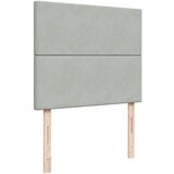 vidaXL Krevet s oprugama i madracem svjetlosivi 120x190 cm baršunasti | shoptok.hr