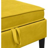  Set namještaja za dnevni boravak s jastukom 6 pcs Žuta Baršun | shoptok.hr