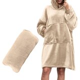 Pulover odeja s kapuco 4v1 – bež XXL - Froster - Rojstni dan - Za 30 let | Shoptok.si