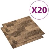  Podni tepih 20 pcs Smeđa 50 x 50 cm PP - Smeđa | shoptok.hr