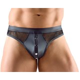 Svenjoyment Tight Matte Look Thong with Net 2111730 Black XXL Cene