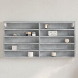 vidaXL Vitrina siva boja betona 100x8,5x50 cm konstruirano drvo Cijene
