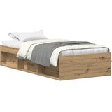  Okvir kreveta bez madraca boja hrasta artisan 100x200 cm | shoptok.hr