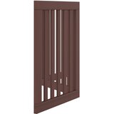  Vrata za pse s 3 panela sklopiva smeđa 150 cm od drva topole | shoptok.hr