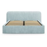 Micadoni Mentol zeleni tapecirani bračni krevet s prostorom za odlaganje s podnicom 160x200 cm Elizabeth – | shoptok.hr