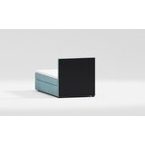 Ropez Svijetlo plavi tapecirani krevet s prostorom za odlaganje s podnicom 100x200 cm Bunny – | shoptok.hr