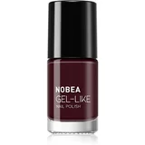 NOBEA Day-to-Day Gel-like Nail Polish lak za nokte s gel efektom nijansa Almost black #N18 6 ml