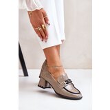 ARTIKER Lacquered Women's Heels With Decoration Beige | shoptok.hr