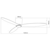  Lucci Air 212870 - Plafonski ventilator AIRFUSION RADAR drvo/bela + daljinski upravljač | Eponuda.com