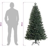  Umjetno božićno drvce s nogom 180 cm PVC i metal Zelena - 180 cm bez LED svjetala | shoptok.hr
