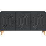 TV ormar Crna 99 x 34,5 x 50 cm Konstruirano drvo | Eponuda.com
