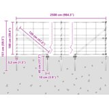 vidaXL Ograda za livade 1x25 m Pocinčana čelika | shoptok.hr
