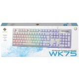 DELTACO GAMING Tipkovnica, 105 tipki, UK raspored, membranski prekidači, BIJELA/RGB | shoptok.hr