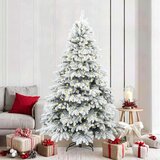 vidaXL Umestno božično drevo med 300 LED Zelena 210 cm PE in PVC | Shoptok.si