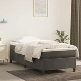 The Living Store Posteljni okvir temno siv 100x200 cm žamet - Box Spring Posteljni Okvir, (21488154) Cene