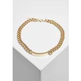 Urban Classics Plate Necklace Gold One Size