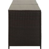 Poli Vrtna škatla za shranjevanje poli ratan 200x50x60 cm rjava | Shoptok.si