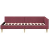 vidaXL Kutni okvir kreveta Ostalo boja crnog vina 90 x 190 cm | shoptok.hr