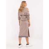 RUE PARIS Set-IT-KMPL-9719.64-dark beige | Shoptok.si