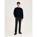 Reserved - Kariraste hlače chino - Kaki | Shoptok.si