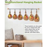 HOCOMAY 6-delni viseči jute koš za sadje | Shoptok.si