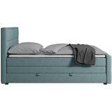 Livetastic BOXSPRING POSTELJA 180 cm x 200 cm , les, kovina, umetna masa, tekstil modra | Shoptok.si