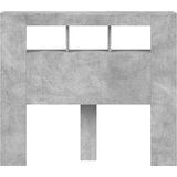  LED uzglavlje siva boja betona 120x18,5x103,5 cm | Eponuda.com