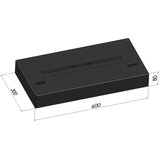  InFire - biokamin 8x60 cm, 3 kW, crne boje | Eponuda.com