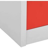 Ormarić s ključem svjetlosivi-crveni 90 x 45 x 92 5 cm čelični | shoptok.hr