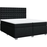  Krevet s oprugama i madracem crni 200x200 cm od tkanine | shoptok.hr