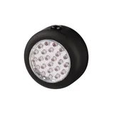 LED radna lampa, okrugla, sa kukom za kacenje, crn