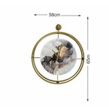WALLXPERT Zidni sat Mclock-00123, 58x65x7 cm, zlatna boja | Eponuda.ba