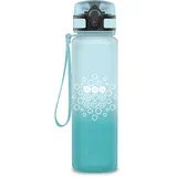 Ice mat steklenica za vodo v beli in svetlomodri barvi z barvnim prelivom, brez BPA, 600 ml