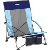 Brunner zložljiv stol za na plažo cuba, svetlo modro siv 0404135N.C57