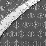 Douceur d intérieur Bijela/tamno siva pamučna posteljina za bračni krevet/za produženi krevet 240x220 cm Aristide – | shoptok.hr