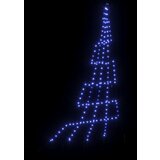 vidaXL LED božično drevesce med 168 LED Modra 511 cm Kovina | Shoptok.si