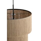 Light & Living Smeđe-siva viseća svjetiljka s tekstilnim sjenilom ø 10 cm Malaika – | shoptok.hr