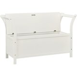  Klupa bijela 107 x 45 x 75,5 cm od masivne jelovine | shoptok.hr